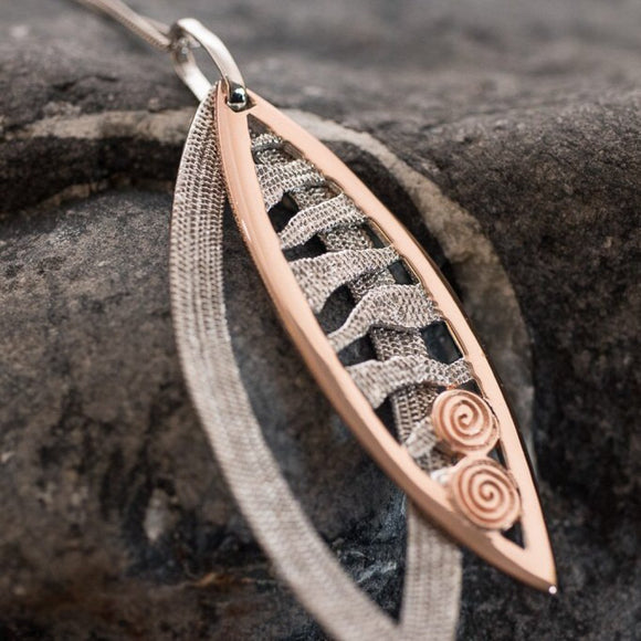 Róisín Celtic Pendant Rosegold