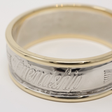 Claddagh Band with Love, Loyalty and Friendship inscribed