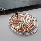 Róisín Round Wave Pendant and Chain