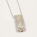 Sterling Silver & Gold Plated Celtic Design Pendant