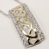 Sterling Silver & Gold Plated Celtic Design Pendant