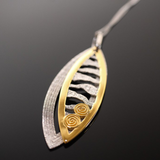 Róisín Elliptical Pendant & Chain