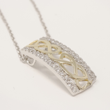 Sterling Silver & Gold Plated Celtic Design Pendant